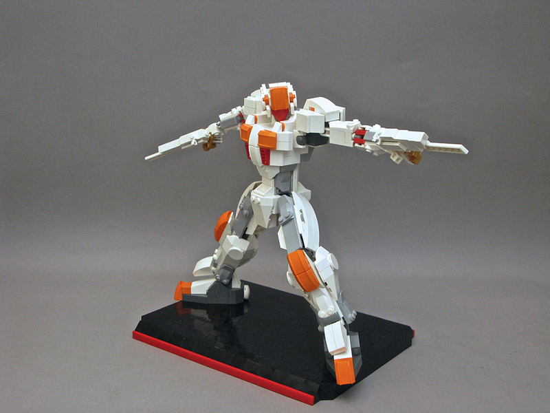 Illustration for article titled This 3D printed frame makes building articulated Lego Mecha super easy